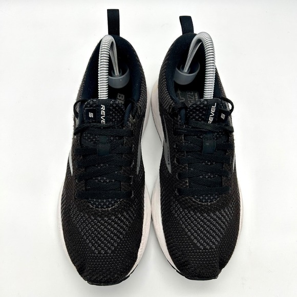 Brooks Revel 5 Running Shoes Womens 7B Medium Black White Athletic Sneakers - Picture 3 of 11